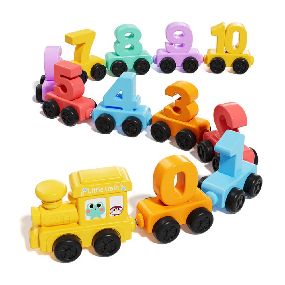 Kids Educational Game - Montessori Eğitici Oyuncak Tren Seti Ahşap