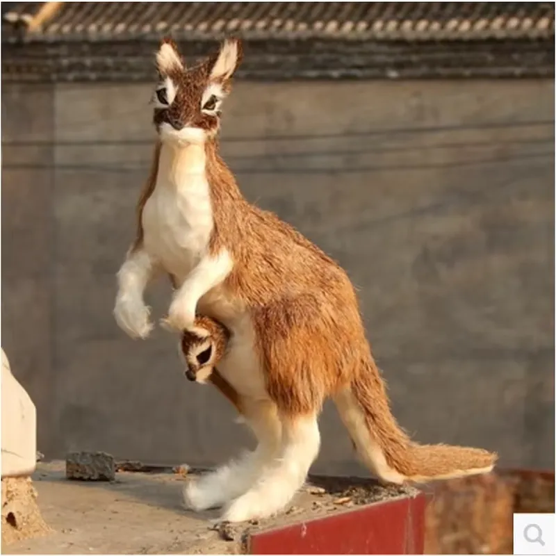 Kangaroo Kids Education - Gerçekçi Kanguru El Kuklası Peluş Oyuncak