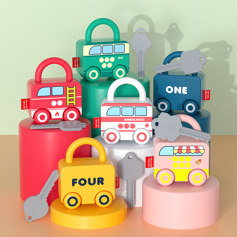 Kids Education Number - Bebek Öğrenme Anahtarlı Kilit Araba Oyunları