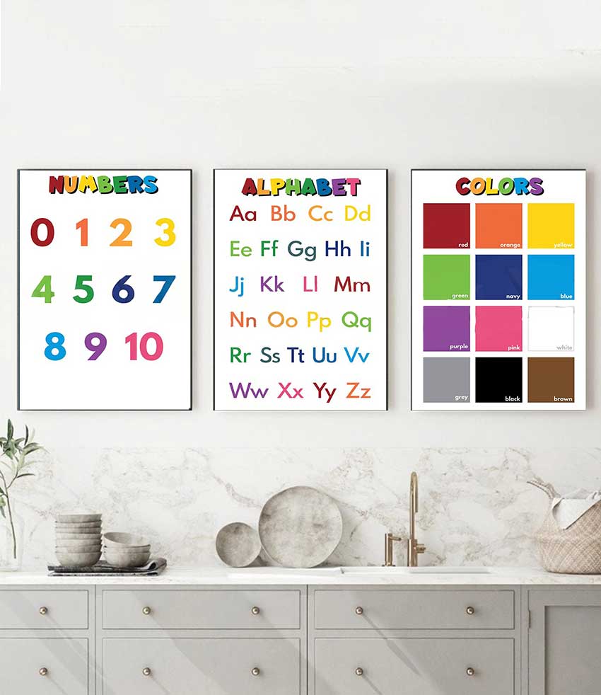 Kids Education Name - 1 adet çerçevesiz Çocuklar için Eğitici