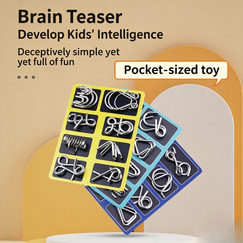 8 Parçalı Metal Bulmaca Seti K - Game Educational For Kids Free incelemesi ve fiyatı