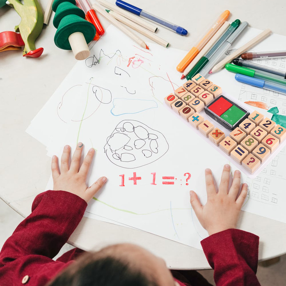 1 Adet Ahşap Sayı Damgası, Yar - Kids Education Number incelemesi ve fiyatı